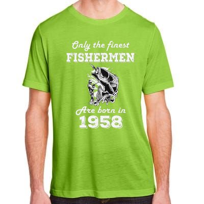 Birthday Gift Fishing Fisherman 1958 64th Birthday Adult ChromaSoft Performance T-Shirt