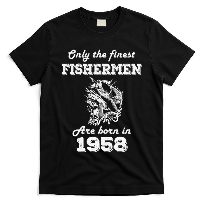 Birthday Gift Fishing Fisherman 1958 64th Birthday T-Shirt