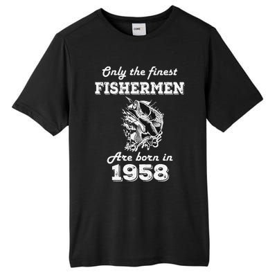 Birthday Gift Fishing Fisherman 1958 64th Birthday Tall Fusion ChromaSoft Performance T-Shirt