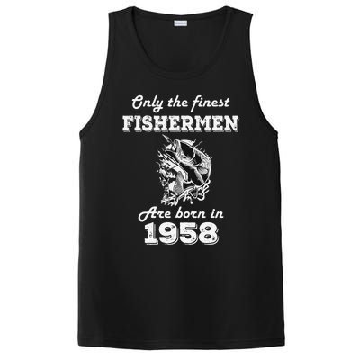 Birthday Gift Fishing Fisherman 1958 64th Birthday PosiCharge Competitor Tank