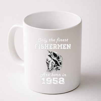 Birthday Gift Fishing Fisherman 1958 64th Birthday Coffee Mug