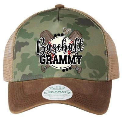 Baseball Grammy Funny Baseball Family Matching Legacy Tie Dye Trucker Hat