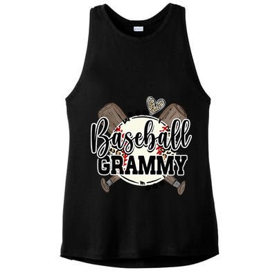 Baseball Grammy Funny Baseball Family Matching Ladies PosiCharge Tri-Blend Wicking Tank
