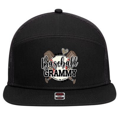 Baseball Grammy Funny Baseball Family Matching 7 Panel Mesh Trucker Snapback Hat