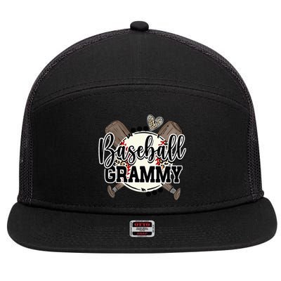 Baseball Grammy Funny Baseball Family Matching 7 Panel Mesh Trucker Snapback Hat