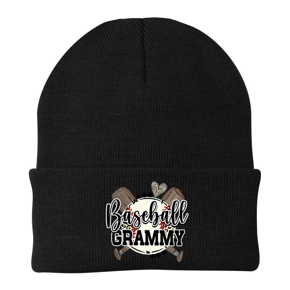 Baseball Grammy Funny Baseball Family Matching Beanie