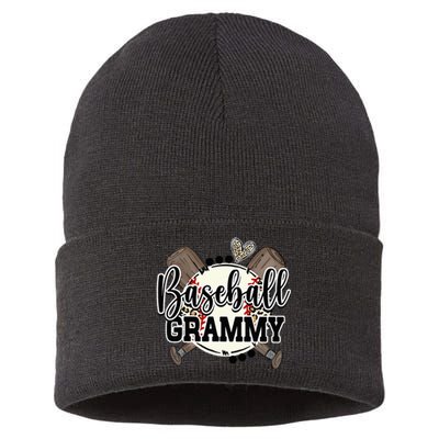 Baseball Grammy Funny Baseball Family Matching Sustainable Knit Beanie