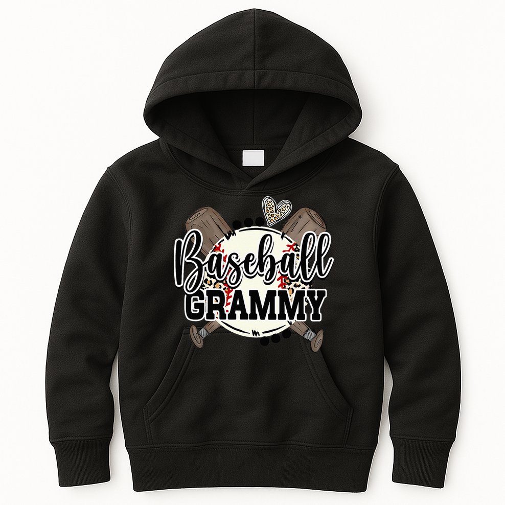 Baseball Grammy Funny Baseball Family Matching Kids Hoodie