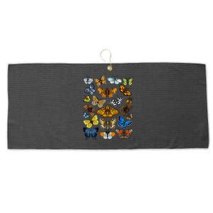 Butterfly Gift For Men Women Kids Butterfly Lover Collection Large Microfiber Waffle Golf Towel