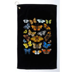 Butterfly Gift For Men Women Kids Butterfly Lover Collection Platinum Collection Golf Towel