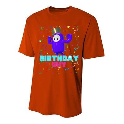 Birthday Guy Fun Popular Video Game Theme Birthday Performance Sprint T-Shirt