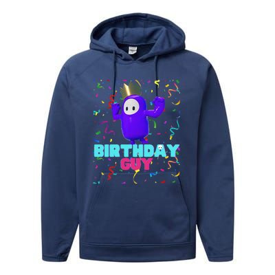 Birthday Guy Fun Popular Video Game Theme Birthday Performance Fleece Hoodie