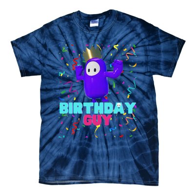 Birthday Guy Fun Popular Video Game Theme Birthday Tie-Dye T-Shirt