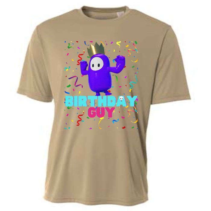 Birthday Guy Fun Popular Video Game Theme Birthday Cooling Performance Crew T-Shirt