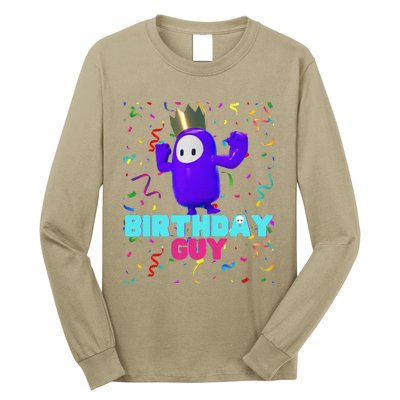 Birthday Guy Fun Popular Video Game Theme Birthday Long Sleeve Shirt