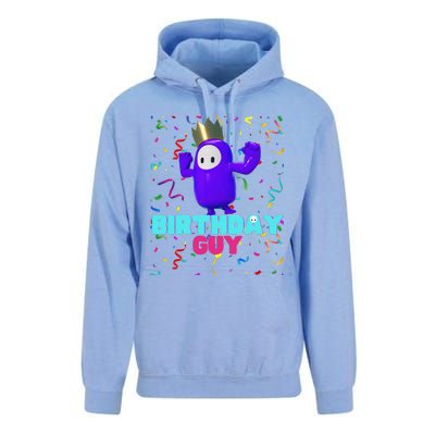 Birthday Guy Fun Popular Video Game Theme Birthday Unisex Surf Hoodie