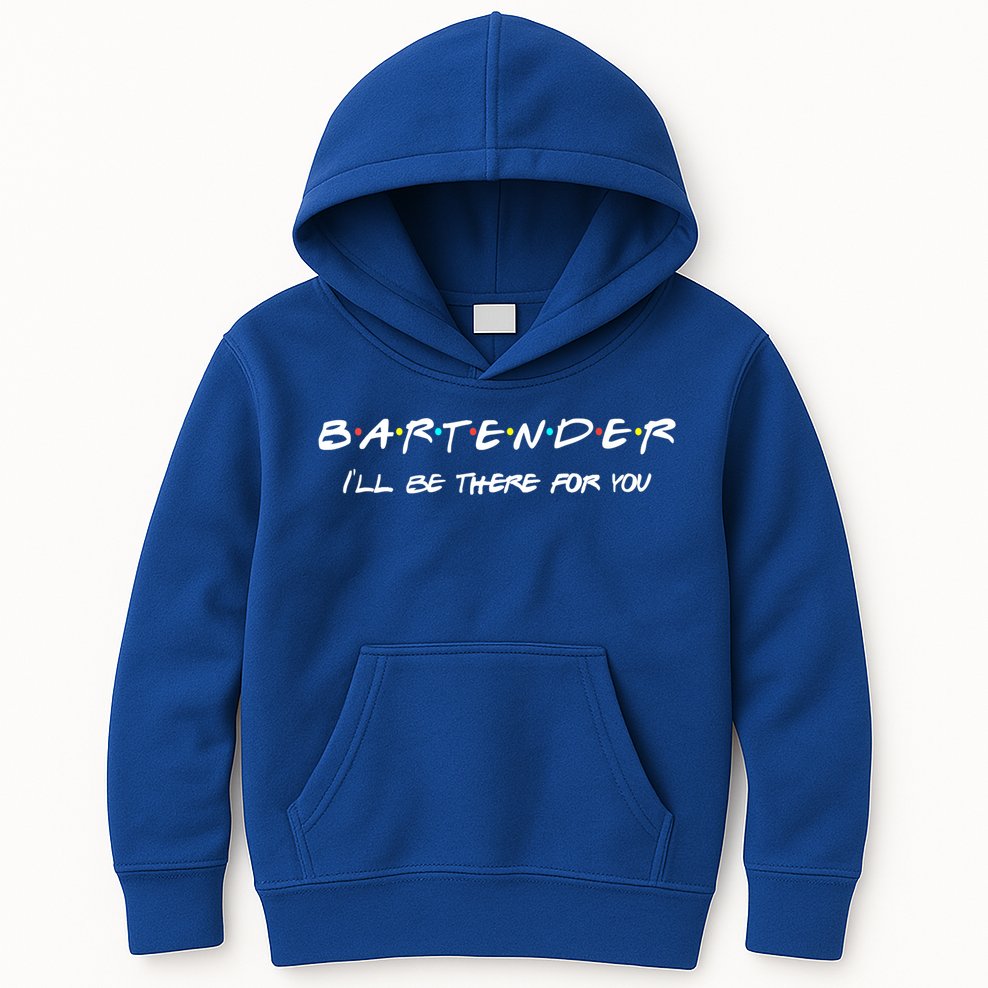 Bartender Gift Friends Themed Funny Unique Gift Humor Gift Kids Hoodie