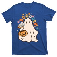 Booooks Ghost Funny Halloween Teacher Book Library Reading Funny Gift T-Shirt