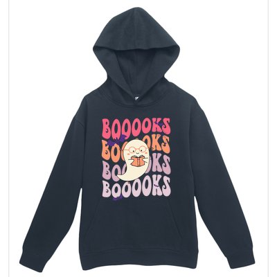 Booooks Ghost Funny Halloween Teacher Book Library Reading Meaningful Gift Urban Pullover Hoodie