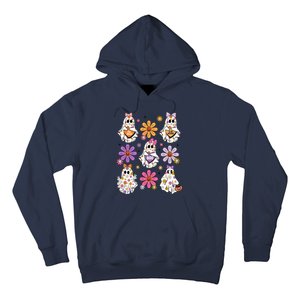 Boo Ghost Floral Halloween Cute Boo Ghoul Hoodie