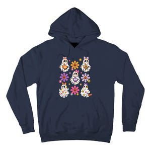 Boo Ghost Floral Halloween Cute Boo Ghoul Tall Hoodie