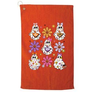 Boo Ghost Floral Halloween Cute Boo Ghoul Platinum Collection Golf Towel