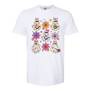 Boo Ghost Floral Halloween Cute Boo Ghoul Softstyle CVC T-Shirt