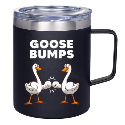 Best Goose For Goose Bumps Waterfowl Animal Pun 12oz Stainless Steel Coffee Mug