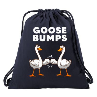 Best Goose For Goose Bumps Waterfowl Animal Pun Drawstring Bag