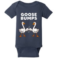 Best Goose For Goose Bumps Waterfowl Animal Pun Baby Bodysuit