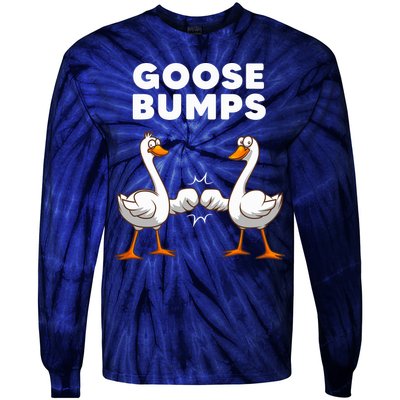 Best Goose For Goose Bumps Waterfowl Animal Pun Tie-Dye Long Sleeve Shirt