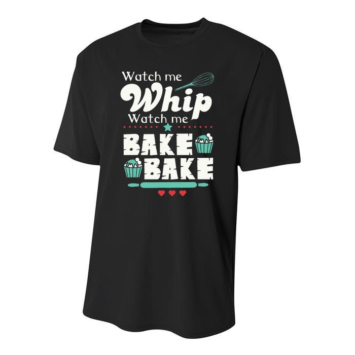 Baking Gifts For Women & Men Funny Cupcake Lover For Bakers Youth Performance Sprint T-Shirt