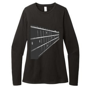 Bass Guitar Fret Musician Womens CVC Long Sleeve Shirt