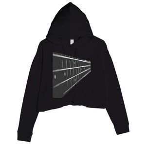 Bass Guitar Fret Musician Crop Fleece Hoodie