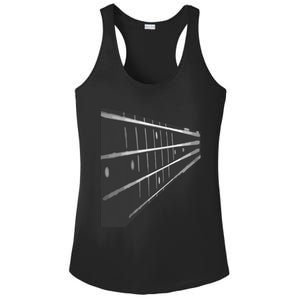 Bass Guitar Fret Musician Ladies PosiCharge Competitor Racerback Tank