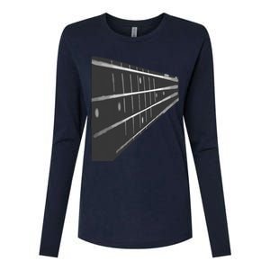 Bass Guitar Fret Musician Womens Cotton Relaxed Long Sleeve T-Shirt