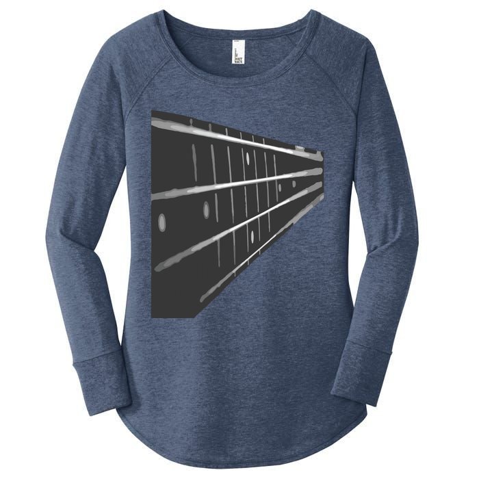 Bass Guitar Fret Musician Women's Perfect Tri Tunic Long Sleeve Shirt