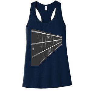 Bass Guitar Fret Musician Women's Racerback Tank