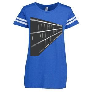 Bass Guitar Fret Musician Enza Ladies Jersey Football T-Shirt