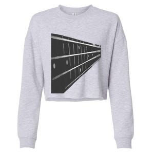 Bass Guitar Fret Musician Cropped Pullover Crew