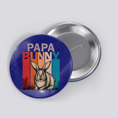 Bunny Graphic Family Matching Retro Papa Easter Day Costume Meaningful Gift Button