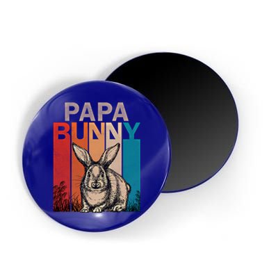 Bunny Graphic Family Matching Retro Papa Easter Day Costume Meaningful Gift Magnet