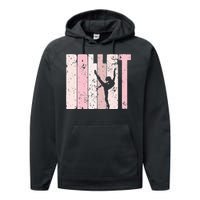 Ballet Gift For N Girl Silhouette Girl Ballet Dance Performance Fleece Hoodie