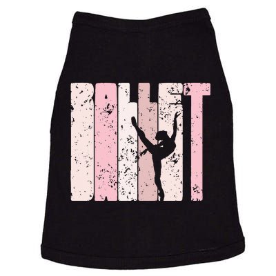 Ballet Gift For N Girl Silhouette Girl Ballet Dance Doggie Tank