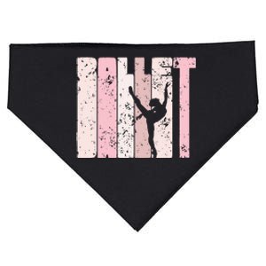 Ballet Gift For N Girl Silhouette Girl Ballet Dance USA-Made Doggie Bandana