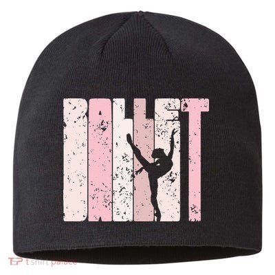Ballet Gift For N Girl Silhouette Girl Ballet Dance Sustainable Beanie