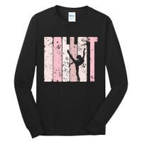 Ballet Gift For N Girl Silhouette Girl Ballet Dance Tall Long Sleeve T-Shirt