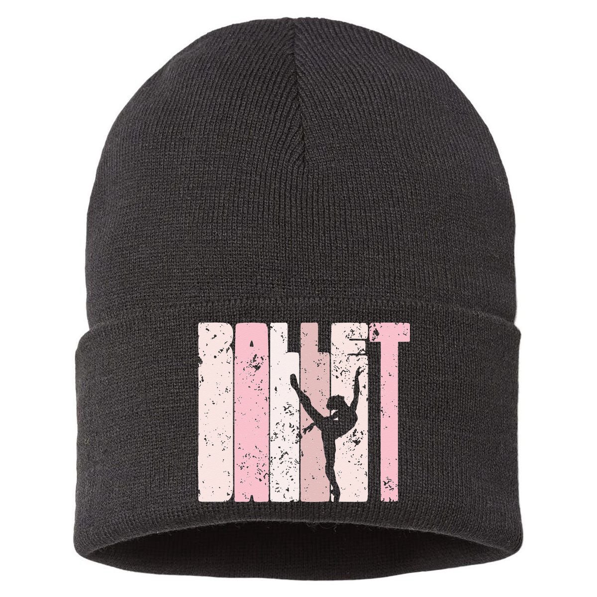 Ballet Gift For N Girl Silhouette Girl Ballet Dance Sustainable Knit Beanie