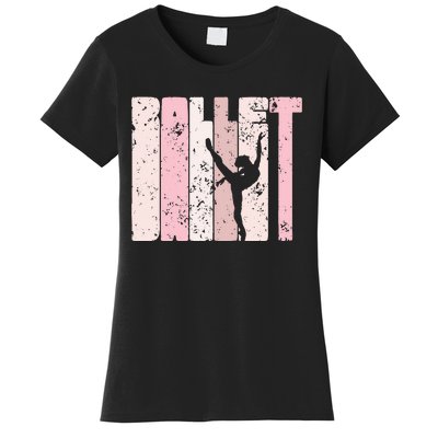 Ballet Gift For N Girl Silhouette Girl Ballet Dance Women's T-Shirt