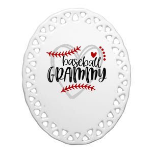 Baseball Grammy For Grandma Mother's Day Ceramic Oval Ornament